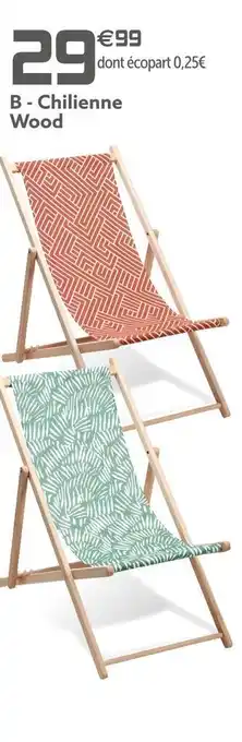 Gifi Chilienne wood offre