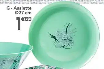 Gifi Assiette ø27 cm offre