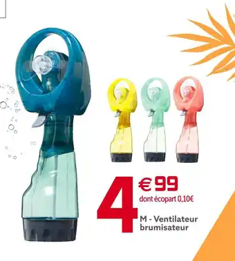 Gifi Ventilateur brumisateur offre