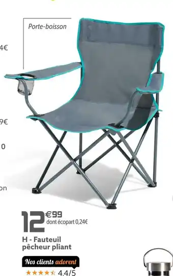 Gifi Fauteuil pêcheur pliant offre