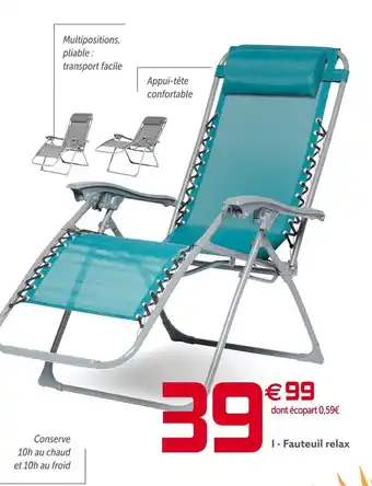 Gifi Fauteuil relax offre