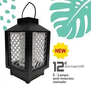 Lampe anti-insectes nomade