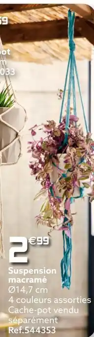 Suspension macramé