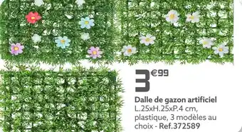 Gifi Dalle de gazon artificiel offre
