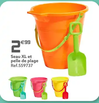 Seau xl et pelle de plage