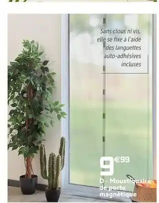 Gifi Moustiquaire de porte magnétique offre