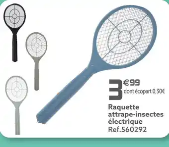 Gifi Raquette attrape-insectes électrique offre