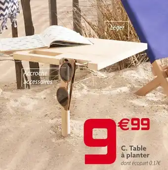 Gifi Table à planter offre