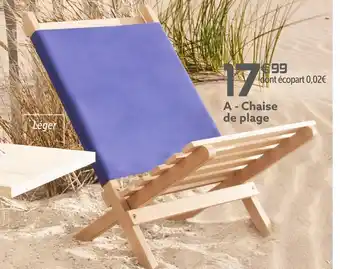 Gifi Chaise de plage offre