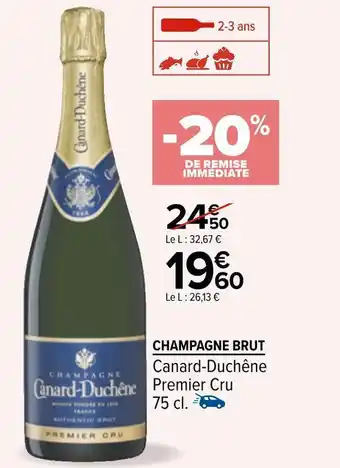 Carrefour Canard-duchêne champagne brut offre
