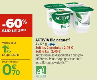 Activia activia bio nature