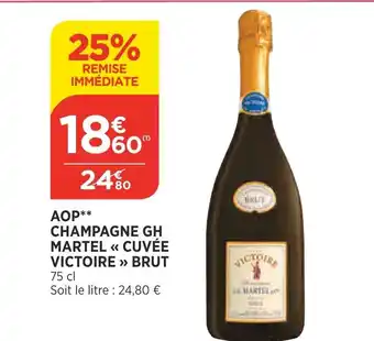 Bi1 Aop Champagne Gh MarteL<< Cuvée Victoire >> Brut offre