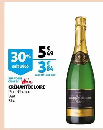 Auchan Crémant de loire offre