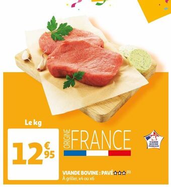 Auchan Viande bovine : pavé offre