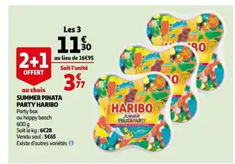 Auchan Summer pinata party haribo offre