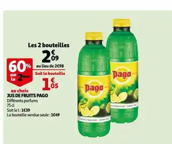 Auchan Jus de fruits pago offre