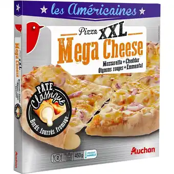 Auchan Pizza mega cheese surgelée auchan offre