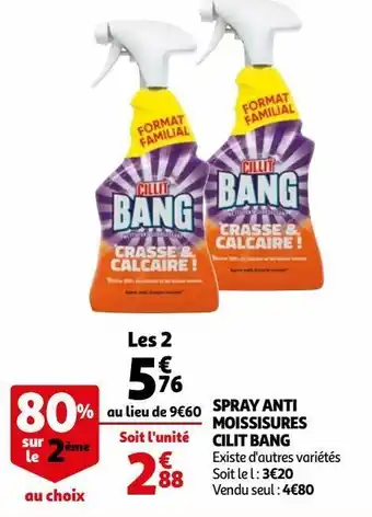Auchan Spray anti moissisures cilit bang offre