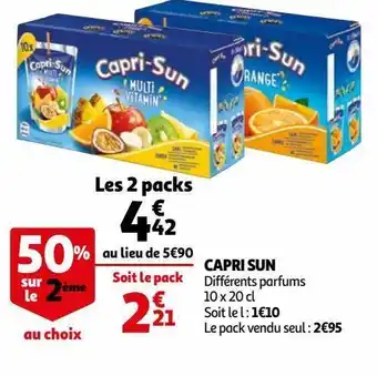 Auchan Supermarché Capri sun offre