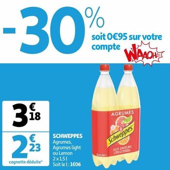 Auchan Supermarché Schweppes offre