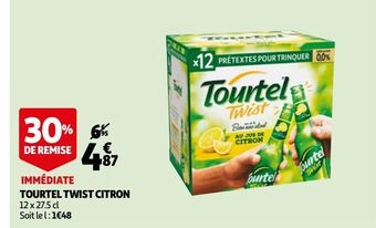 Auchan Supermarché Tourtel twist citron offre