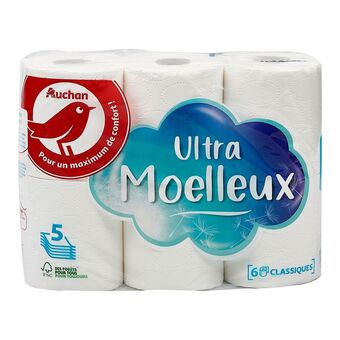 Auchan Supermarché Papier toilette blanc auchan offre