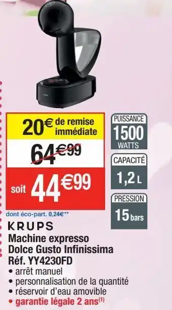 Migros Cafetière expresso krups offre