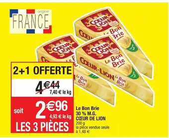 Migros Fromage coeur de lion offre