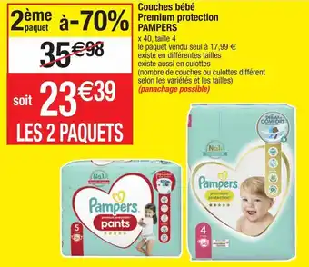 Migros Couches pampers offre