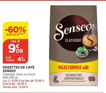 Bi1 Dosettes de Café Senseo offre