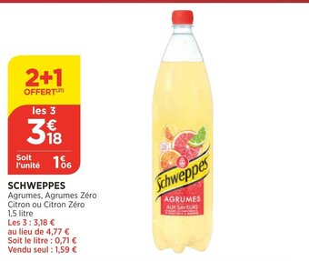 Bi1 Schweppes offre