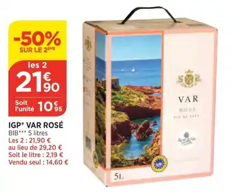 Bi1 IGP Var Rosé offre