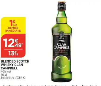 Bi1 Blended Scotch Whisky Clan Campbell offre