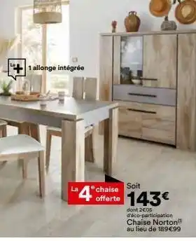 BUT Chaise norton offre