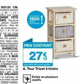 BUT Tiroirs offre