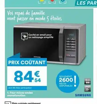 Vos repas de famille vont passer en mode 5 étoiles cavité en email pour un nettoyage simplifié prix coûtant 84€ dont 3€ d