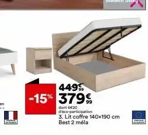 BUT Lit coffre offre