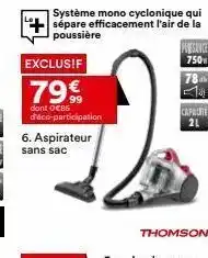 BUT Aspirateur sans sac offre