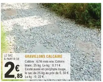 E.Leclerc Jardi Gravillons Calcaire offre