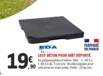 Lest Béton Pour Mât Déporté