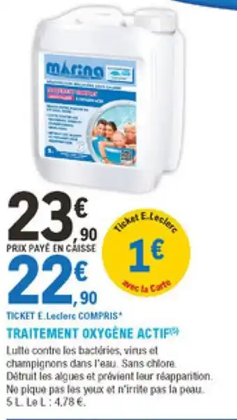 Traitement Oxygène Actif