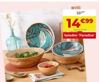 L'incroyable Saladier 'paradise' offre