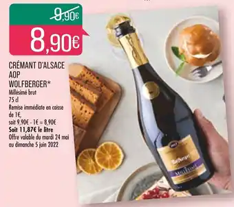 Match Crémant d'alsace aop wolfberger offre
