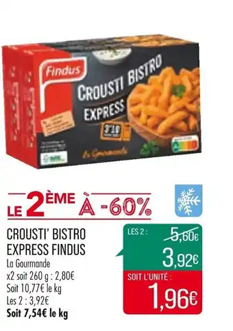Match Crousti' bistro express findus offre