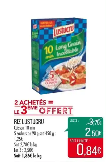 Match Riz lustucru offre