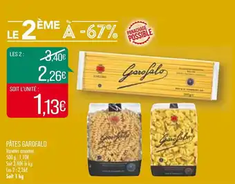 Match Pâtes garofalo offre