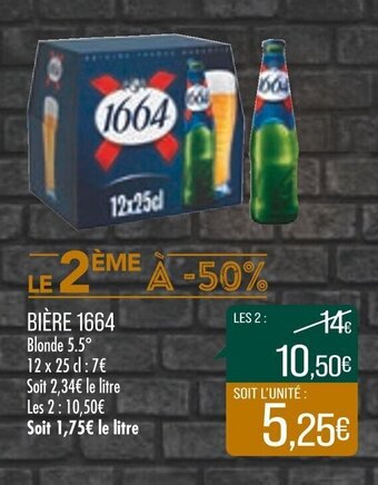 Match Bière 1664 offre