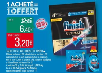 Match Tablettes lave-vaisselle finish offre