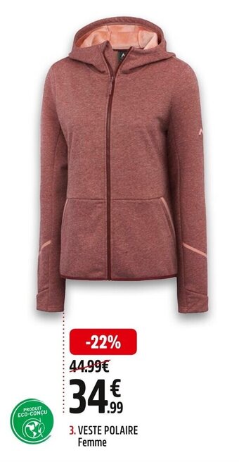 Intersport Veste polaire femme offre