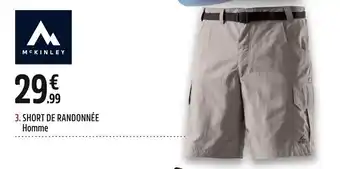 Intersport Short de randonnée homme offre